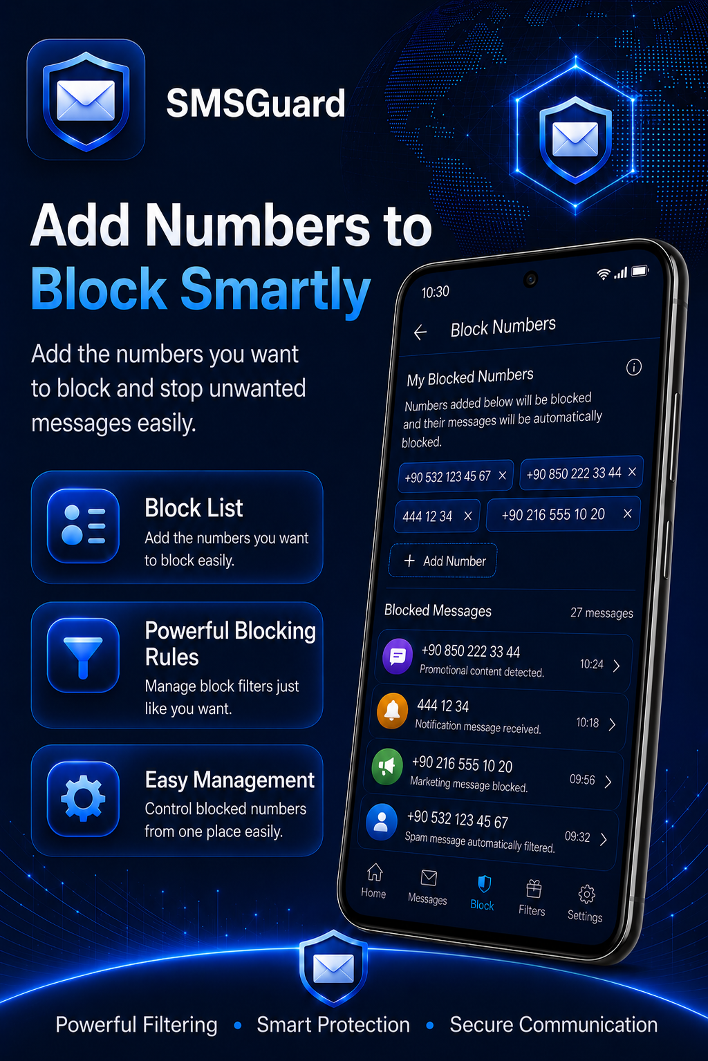 SMSGuard interface